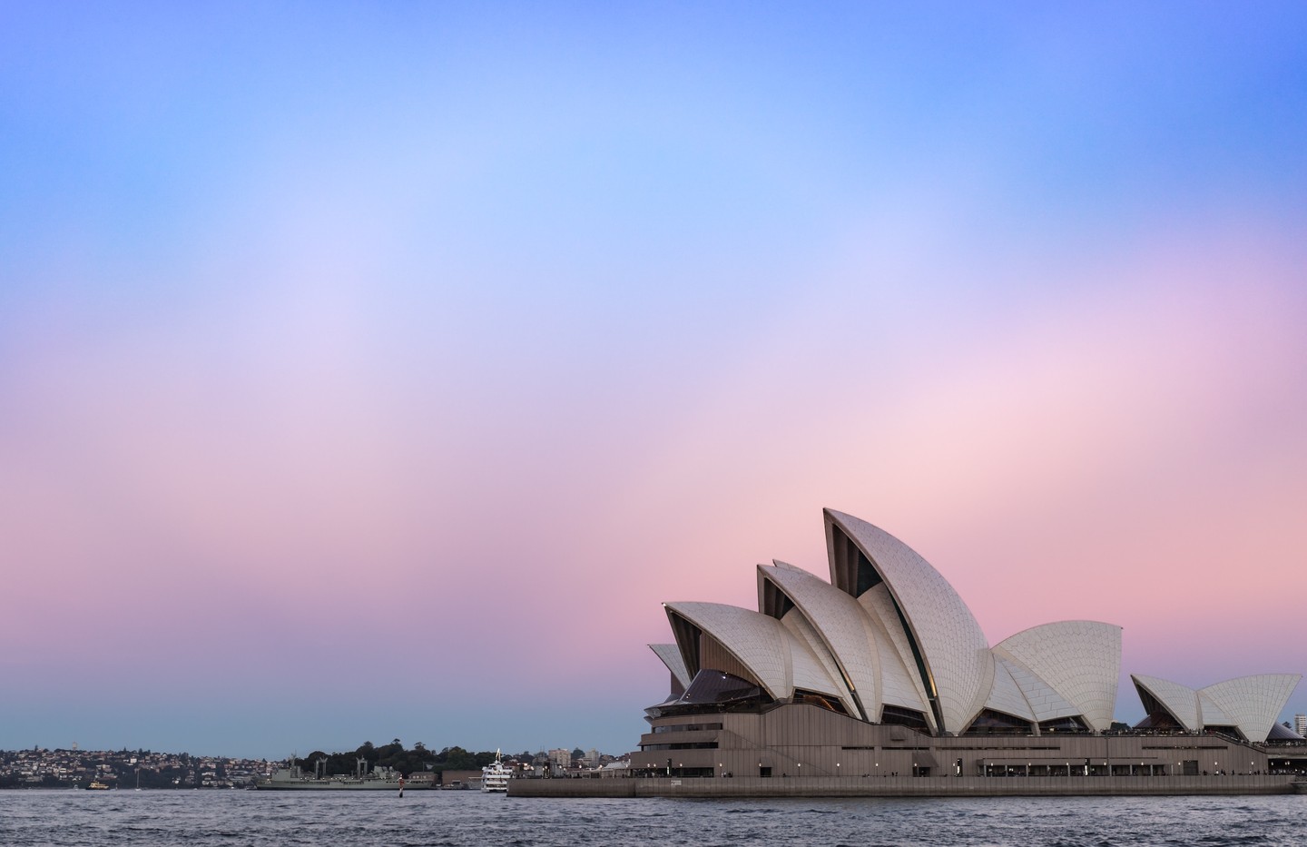 Sydney opera house pink sunset Sydney opera house pink sunset
