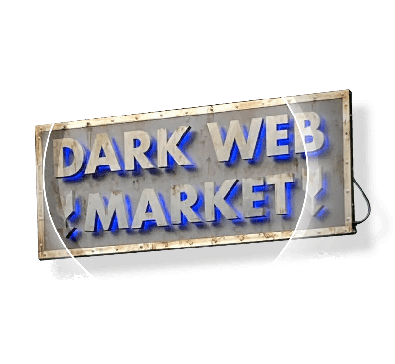 Dark Web Market Sign