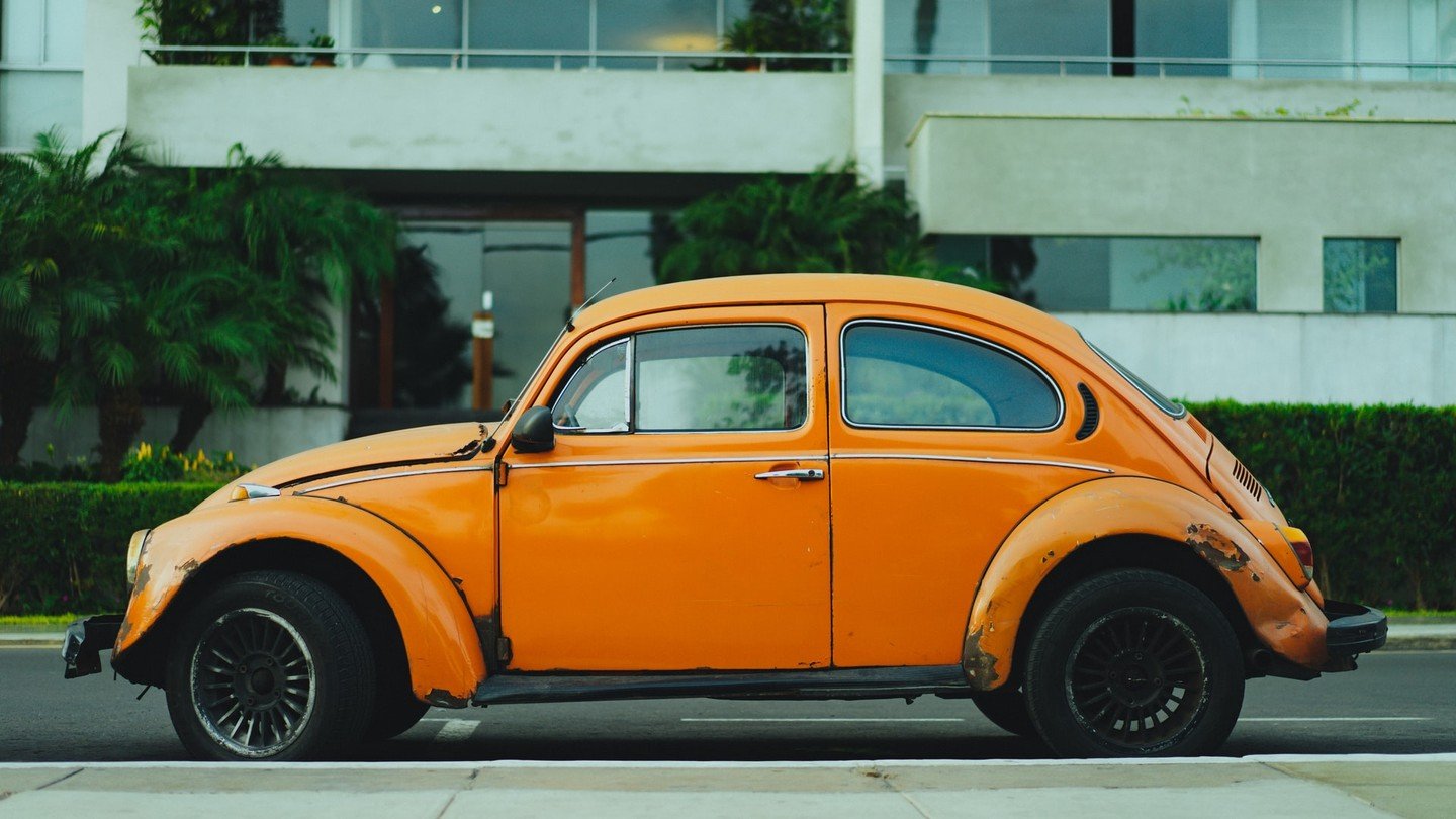 Orange beetle car