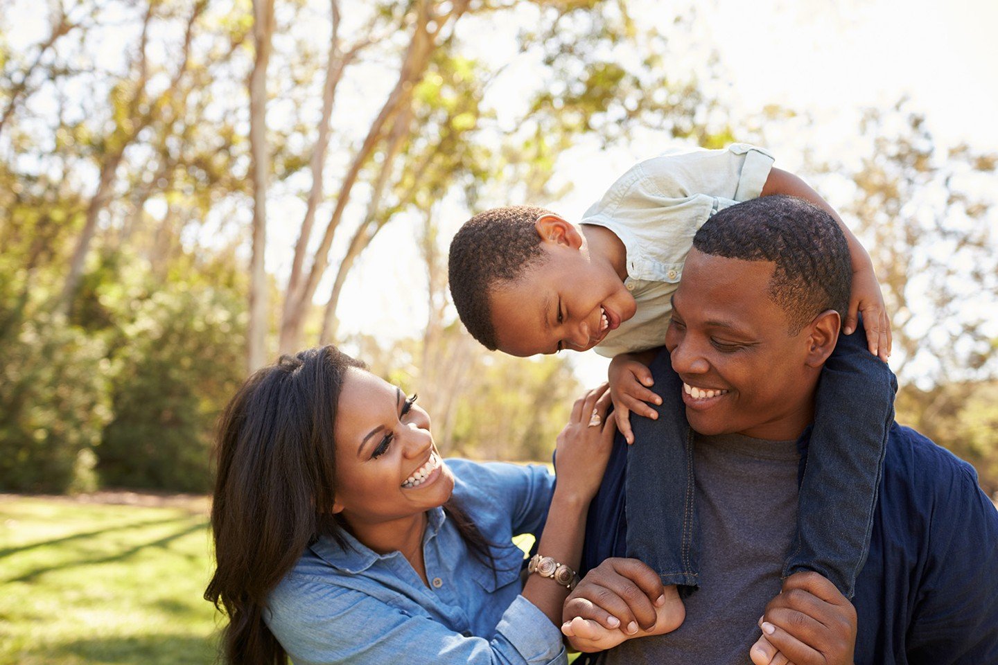 African family laughing African family laughing