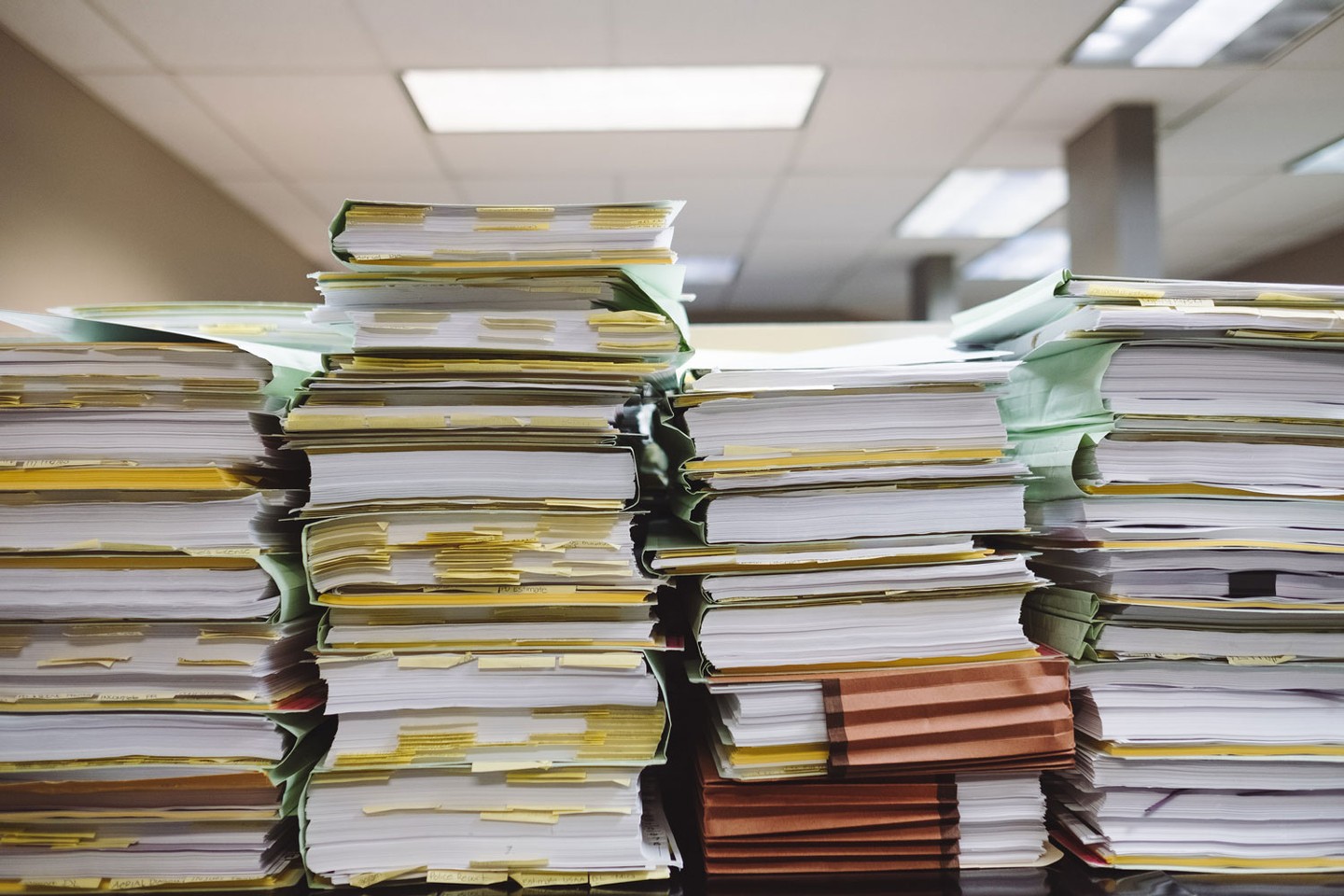 Huge pile of paperwork