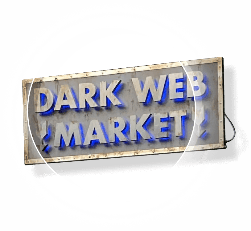 Dark Web Market Sign